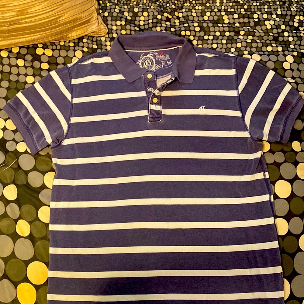 Gap blue and gray polo